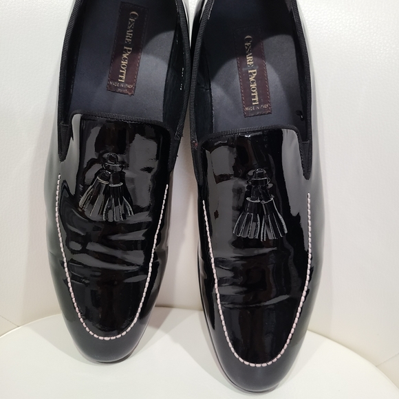 Cesare Paciotti  mens patent leather shoes size 44 - Picture 10 of 13